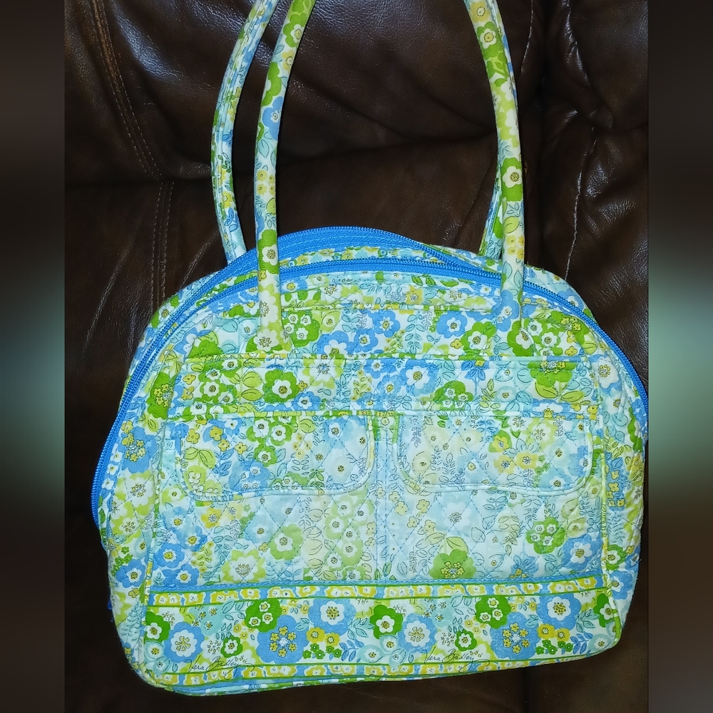 Vera Bradley Floral Quilted Women's Bag - Blue and Green
